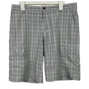 Adidas Grey PlaidAthletic Golf Shorts